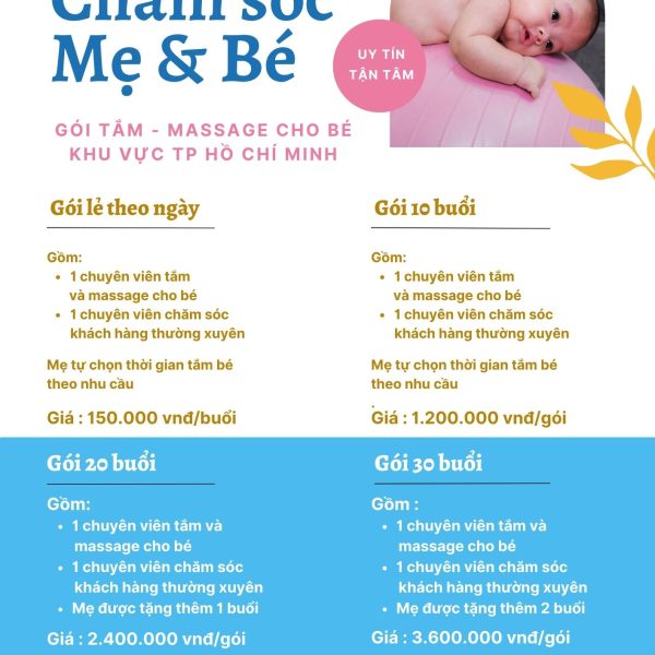 dịch vụ tắm bé